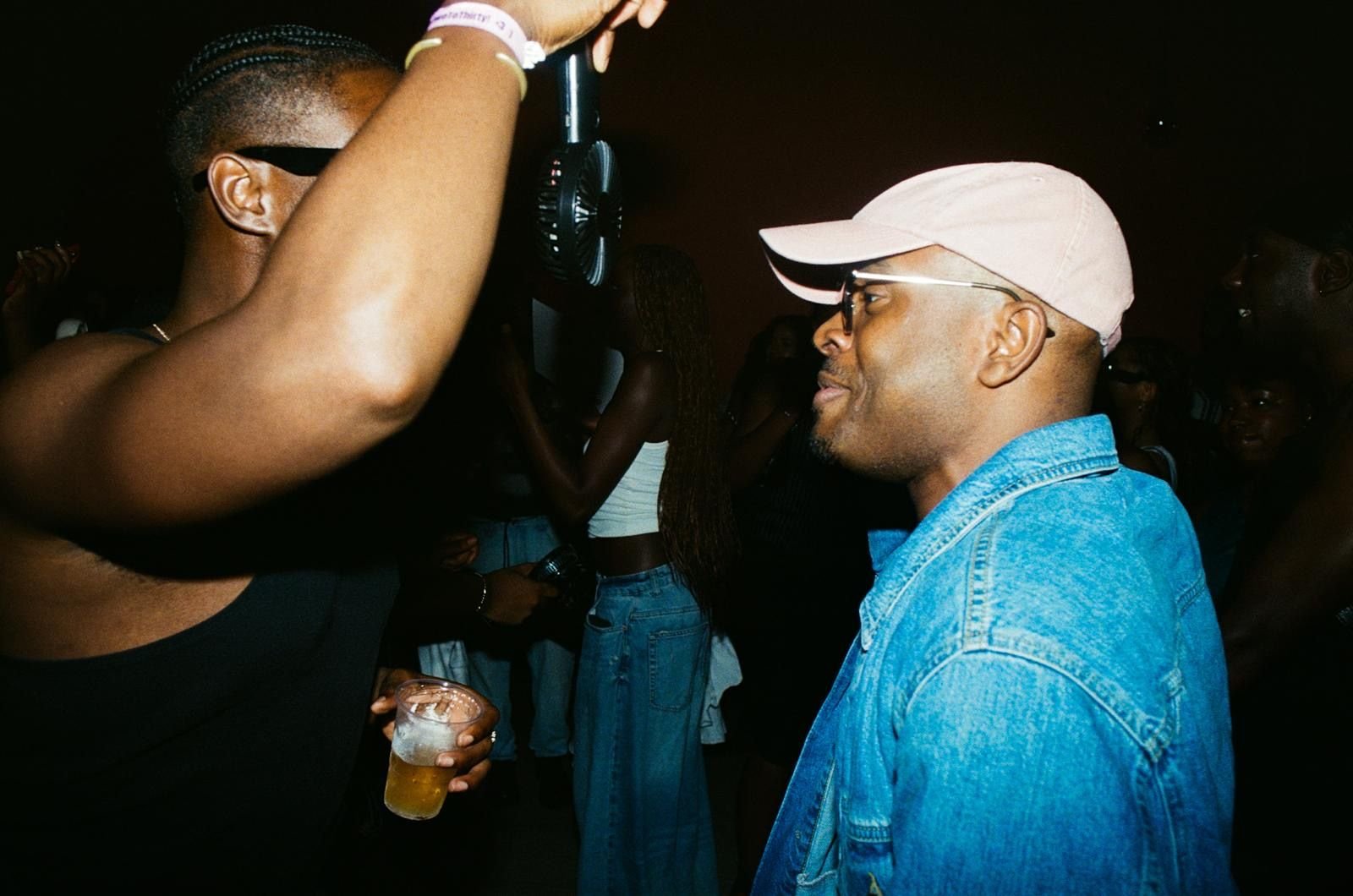 An Orange Room night shot on film